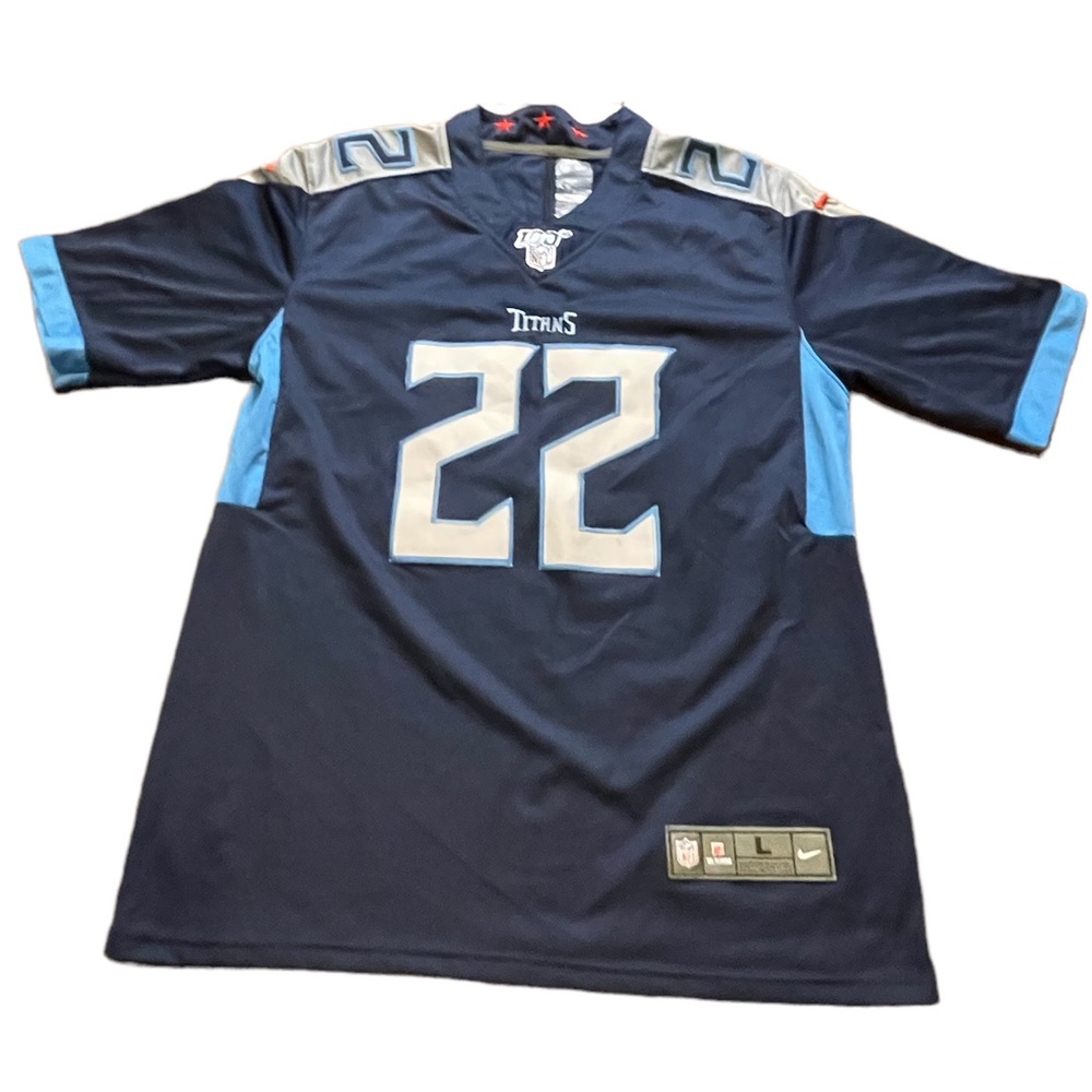 Nike Authentic 100th NFL Tennessee Titans D.‎ Henry’s Jersey NWOT size La…
